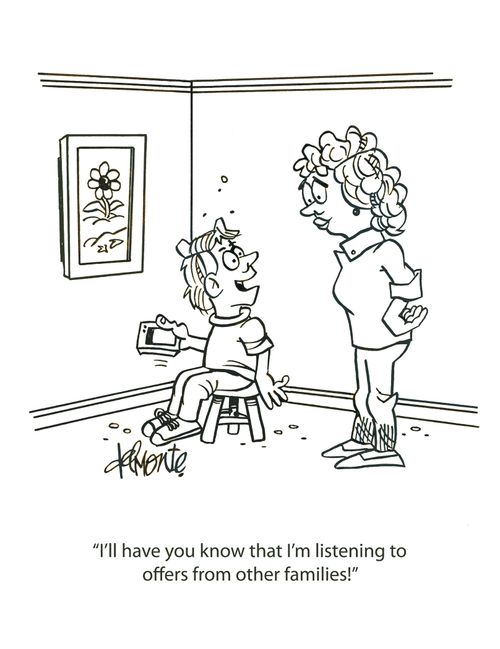 'I'll have you know that I'm listening to offers from other families!'