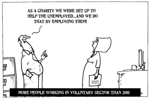 More people working in Voluntary sector than 2010.