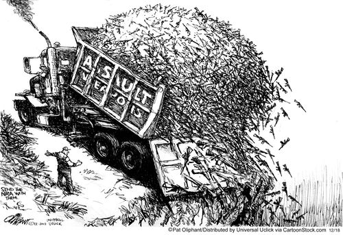 Assault weapons go over the cliff.