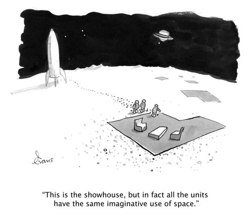 'This is the showhouse, but in fact all the units have the same imaginative use of space. '
