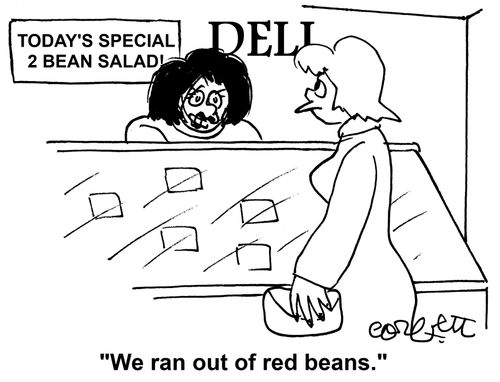 Deli Special - 2 bean salad: 'We ran out of red beans.'