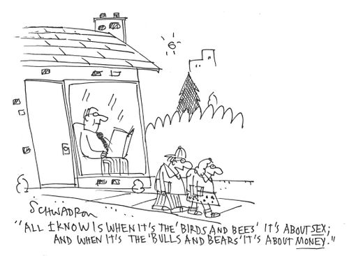 'All I know is when it's the 'birds and bees' it's about sex; and when it's the 'bulls and bears' it's about money.'