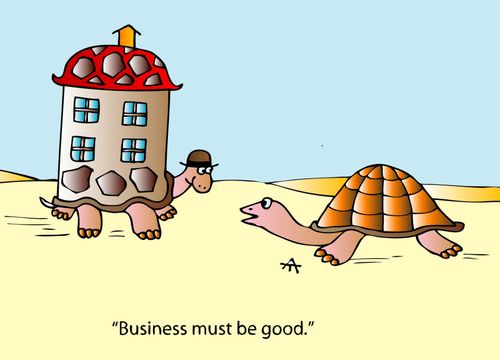 'Business must be good.'