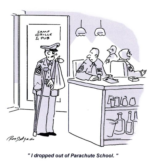 'I dropped out of Parachute School.'