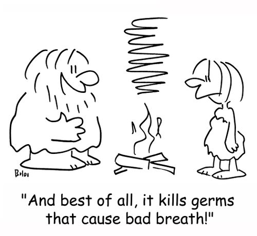 'And best of all, it kills germs that cause bad breath!'