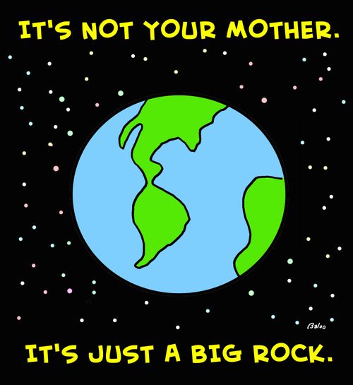 It's not your mother, it's just a big rock.