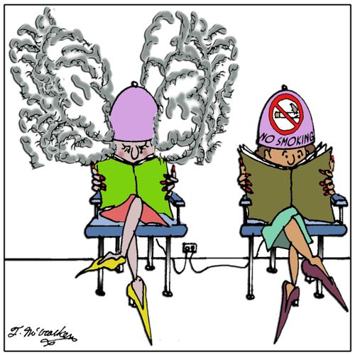 No Smoking Hair Dryer.