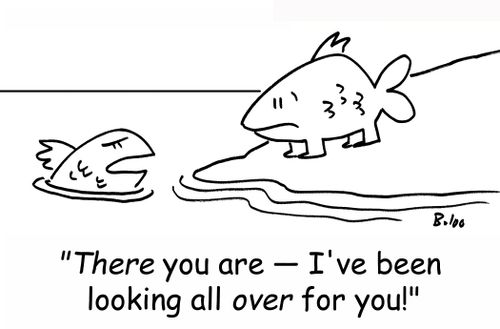 'There you are -- I've been looking all OVER for you!'