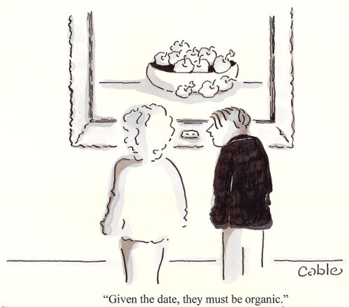 'Given the date, they must be organic.'