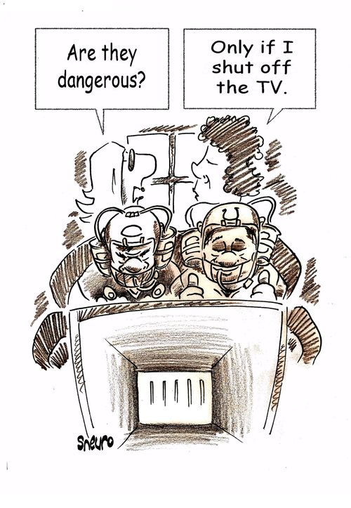 Are they dangerous?  Only if I shut off the tv.