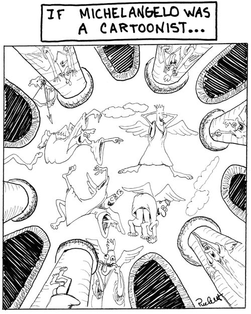 'If Michelangelo Was a Cartoonist.'