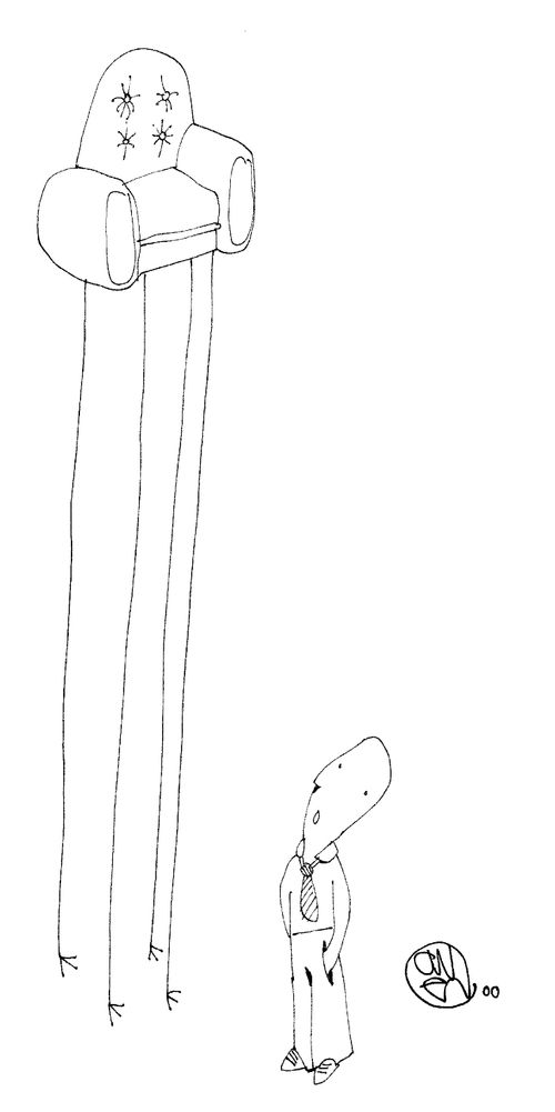 Armchair on Stilts