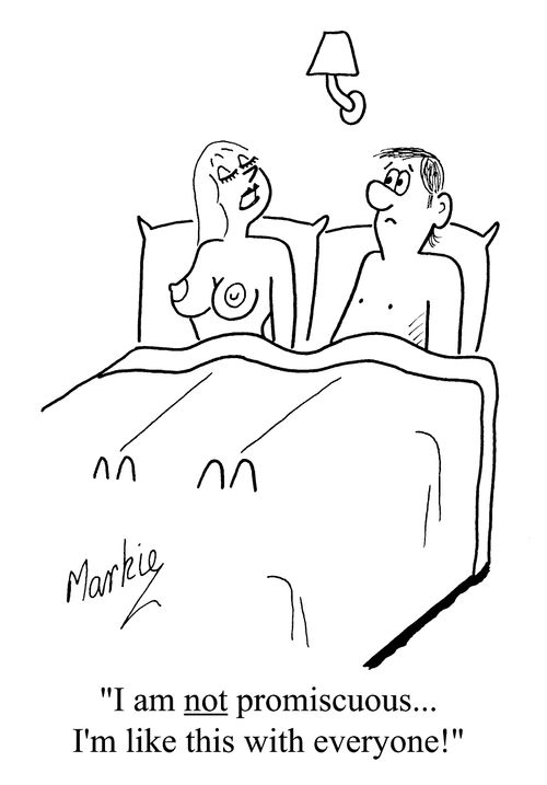 'I am not promiscuous... I'm like this with everyone.'