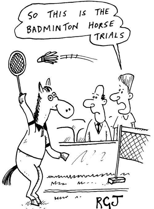 "So this is the badminton horse trials"