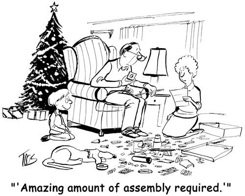 ''Amazing amount of assembly required'.'