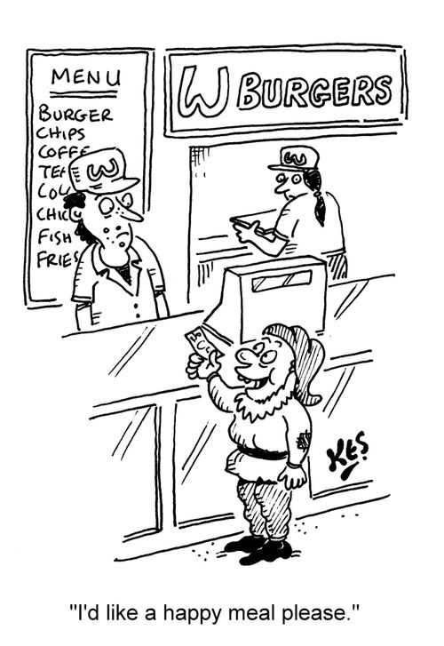 'I'd like a happy meal please,'