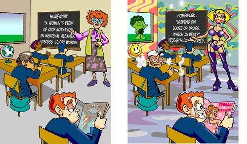The real world...dream world.  Ways to make school more interesting