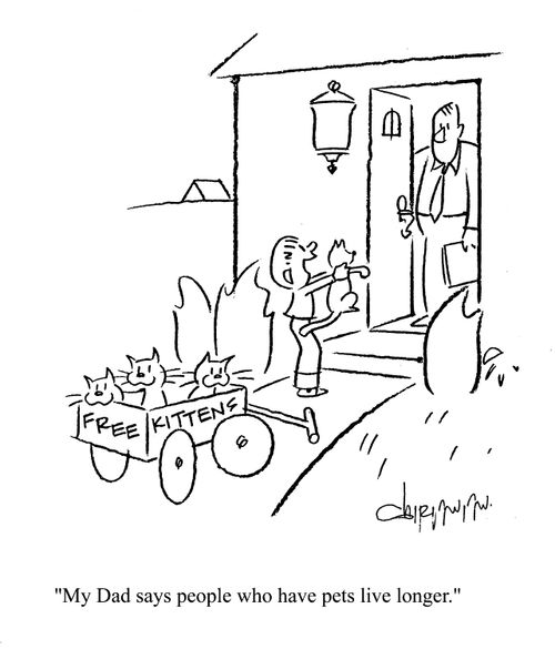 'My Dad says people who have pets live longer.'