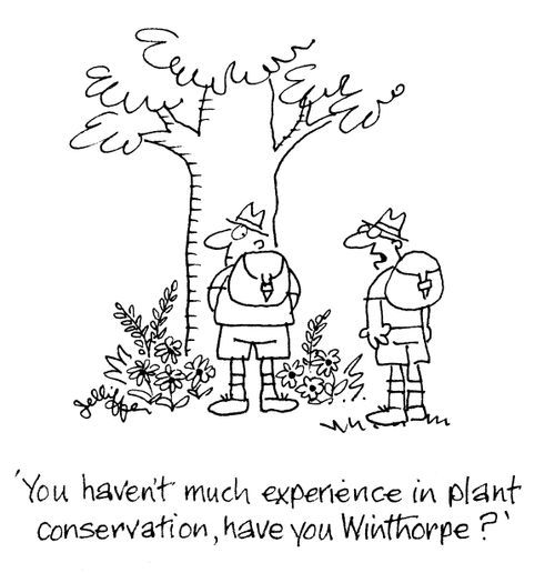 'You haven't much experience in plant conservation, have you Winthorpe?'
