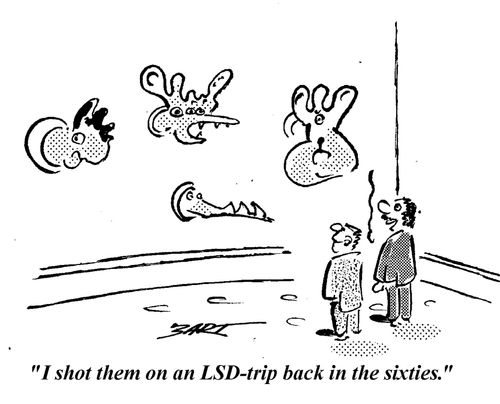 "I shot them on an LSD trip back in the sixties."