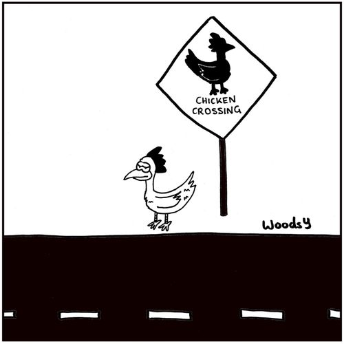 Chicken Crossing.