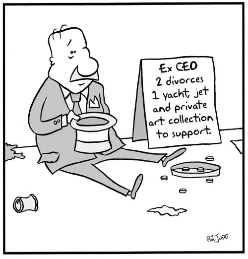 'Ex CEO 2 divorces, 1 yacht, jet and private art collection to support'.