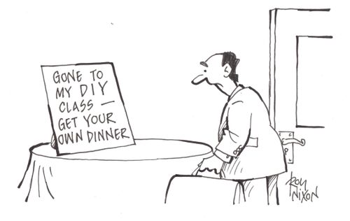 Gone to my DIY class - get your own dinner.