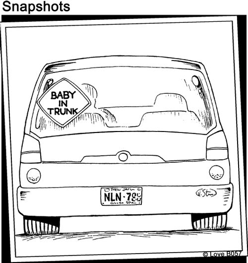 Baby in Trunk.