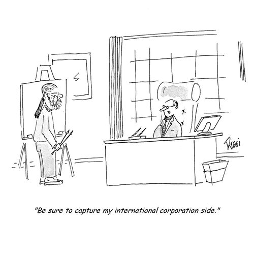 'Be sure to capture my international corporation side.'