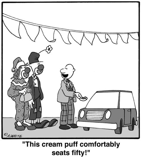 'This cream puff comfortably seats fifty!'