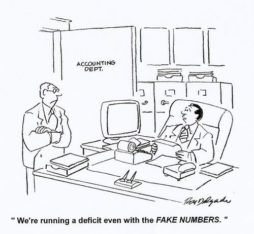 'We're running a deficit even with the fake numbers.'