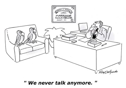 'We never talk anymore.'