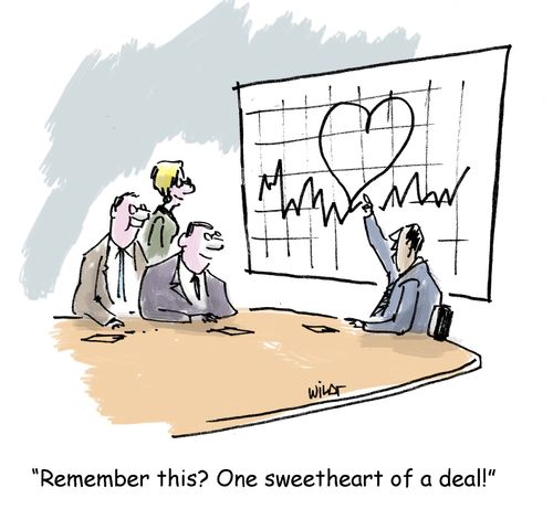 "Remember this? One sweetheart of a deal!"