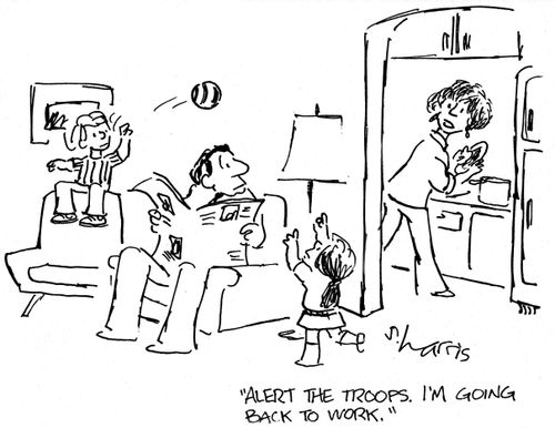 'Alert the troops  I'm going back to work.'