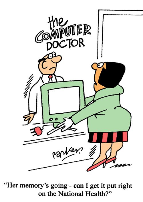 'Her memory's going- can I get it put right on the National Health?'