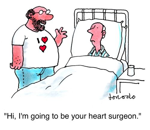 'Hi, I'm going to be your heart surgeon.'