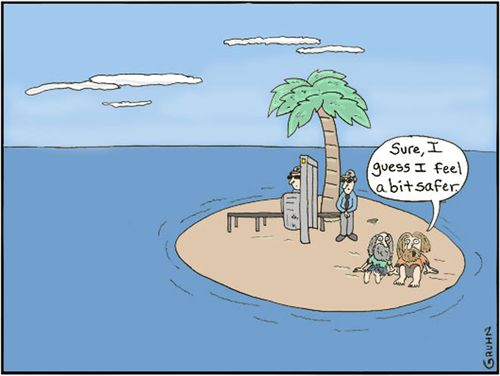 TSA Island: 'Sure I guess I feel a bit safer.'