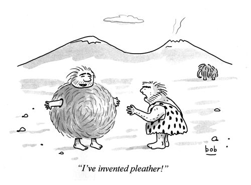 C'I've invented pleather!'