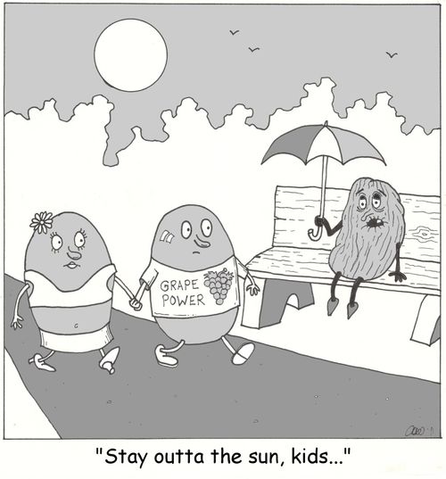 'Stay outta the sun, kids...'