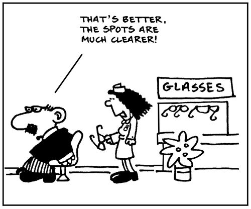 'That's better. The spots are much clearer.'