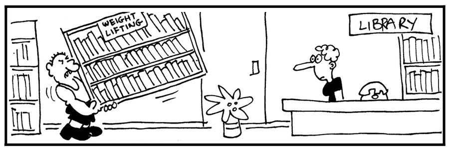 Library: The Weight lifting Section.