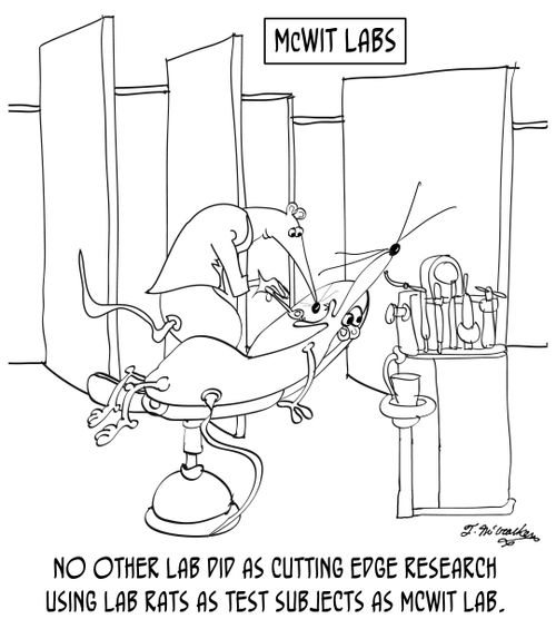 No other lab did as cutting edge research using lab rats as test subjects as McWit Lab.