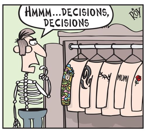 'Hmmm....decisions, decisions!'