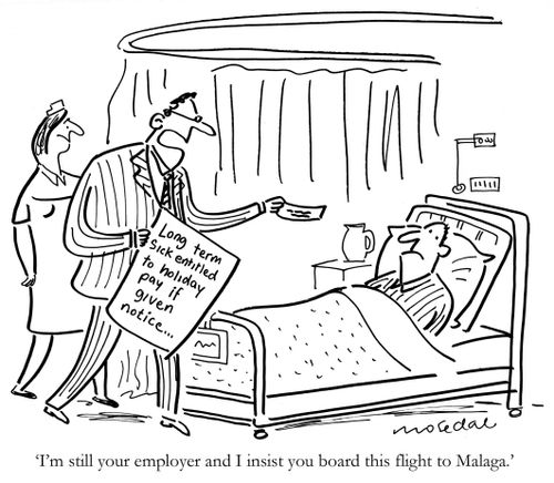 'I'm still your employer and I insist you board this flight to Malaga.'