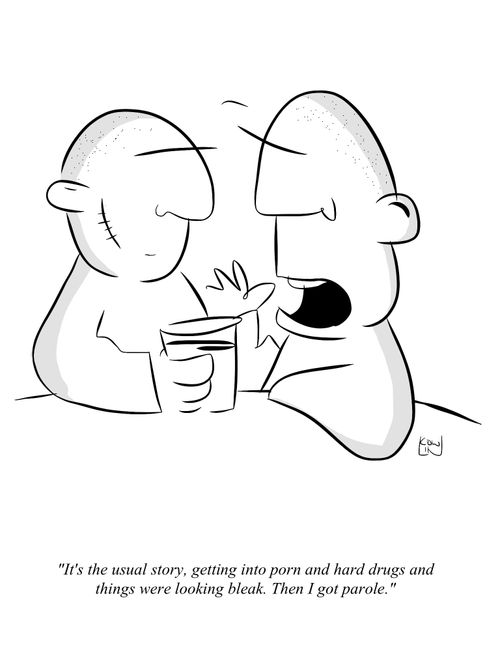 'It's the usual story, getting into porn and then hard drugs and things were looking bleak. Then I got parole.'