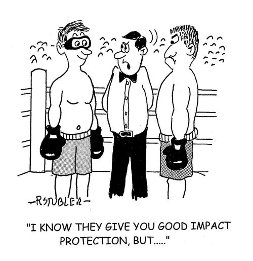 'I know they give you good impact protection, but.....'