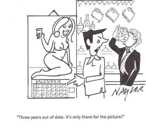 'Three years out of date. It's only there for the picture!'