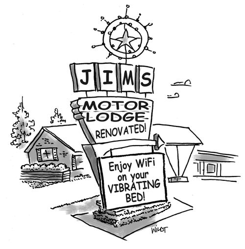 Jims Motor Lodge Renovated! Enjoy WiFi on your vibrating bed!