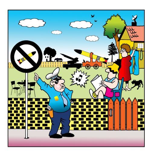 Nukes in the yard.
