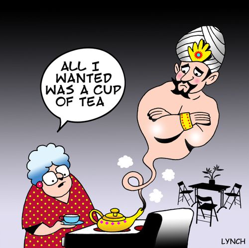 'All I wanted was a cup of tea.'